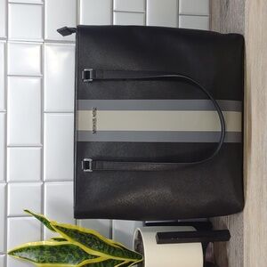 Michael Kors Black and Gray Tote Bag